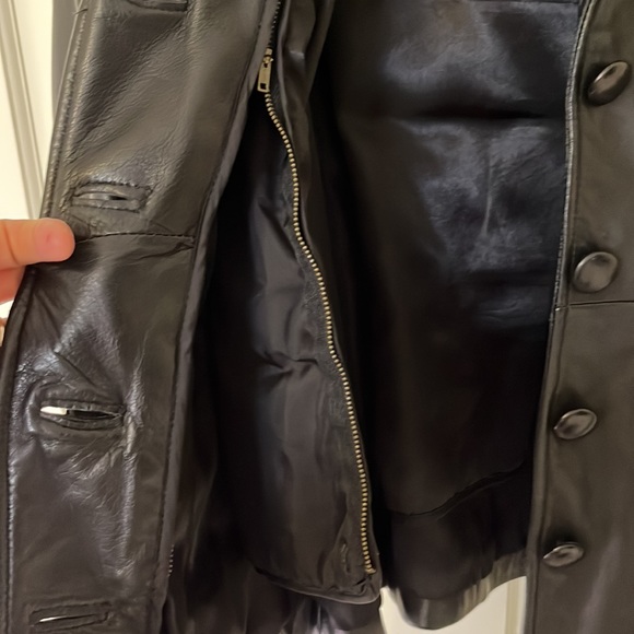 Womens Wilson’s leather jacket with tie - Picture 9 of 12